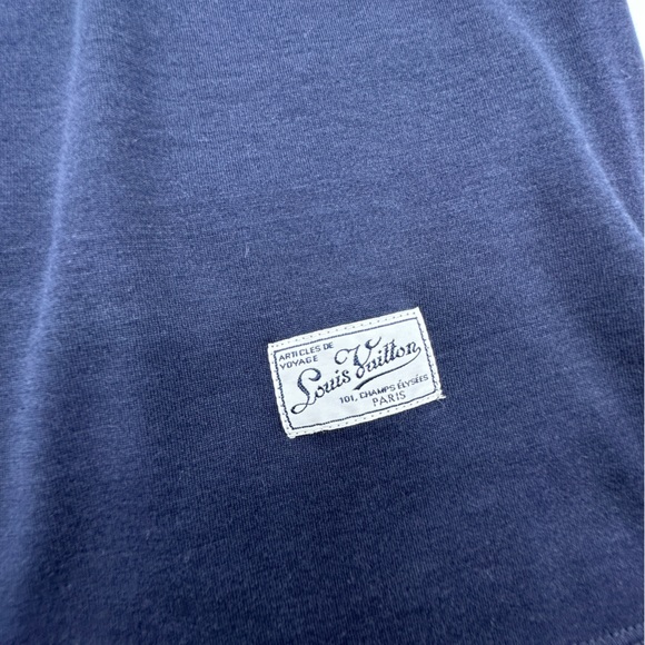 Louis Vuitton Men’s Long Sleeve Shirt Blue Size Large 100% Authentic - Picture 3 of 5